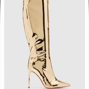 Steve Madden Gold Boots